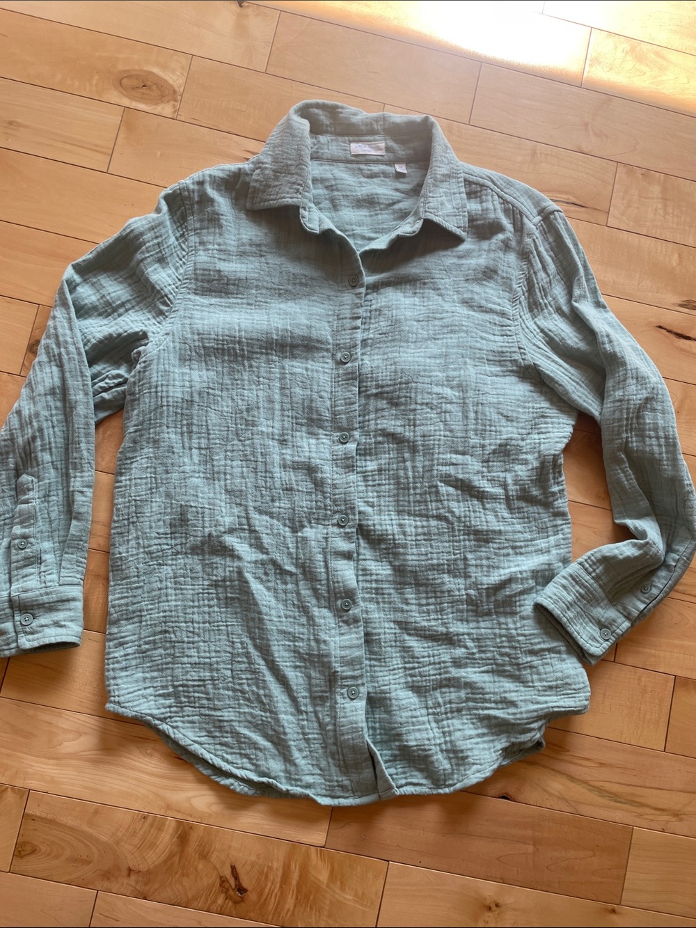 ARITZIA Little Moon Airplush cotton Sail shirt, sz XS